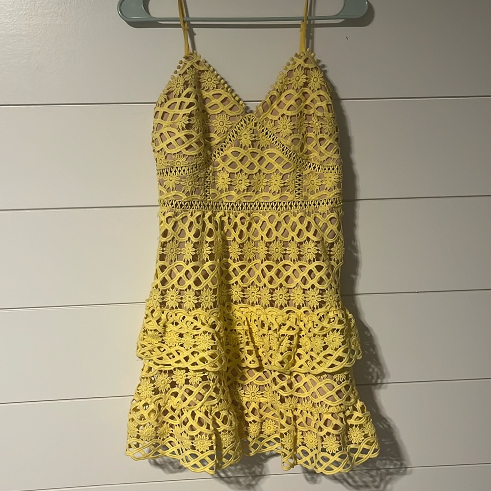 Lulus crochet lace dress